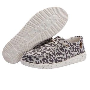 Women’s Heydudes, Grey Cheetah, size 8.